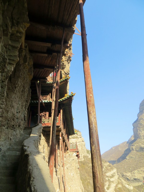 Side view of the Hanging Monastery