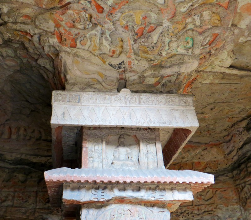 Another of the square pagodas within many of the caves