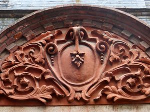 Terracotta house trim in the French Concession area