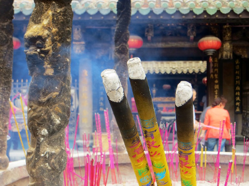 Incense sticks outside Guandi Temple