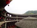 The interior walls of Zhencheng Lou, looking from the top floor
