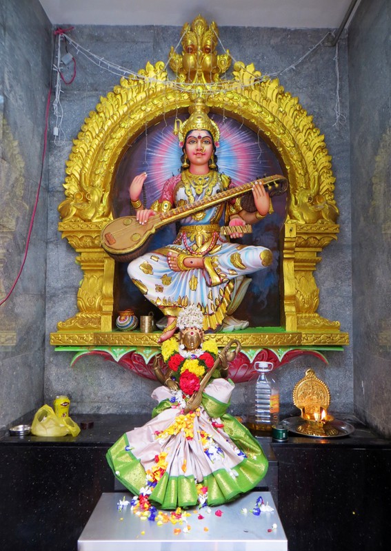 Diety within the Sri Veeramakaliamman Temple.