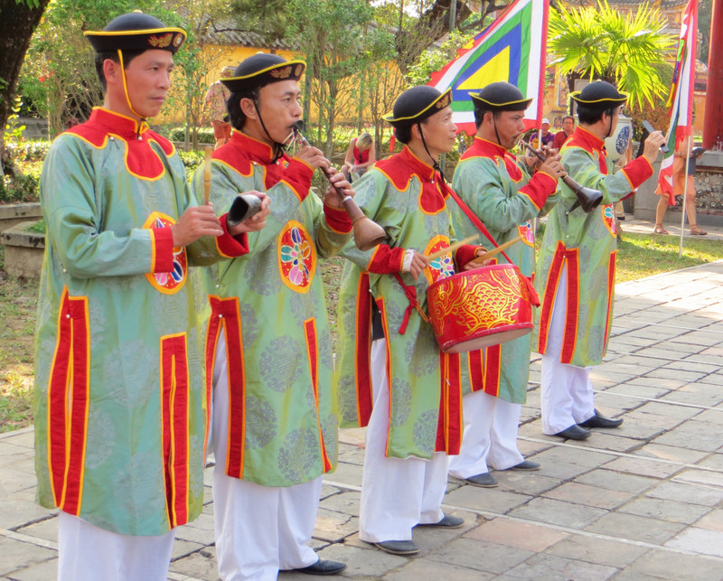 Musicians at the Imperial City site