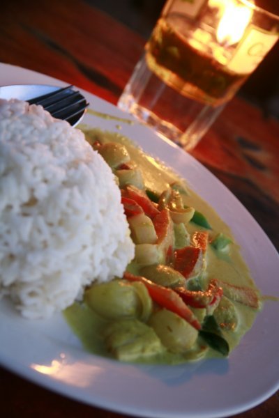 vegetable green curry