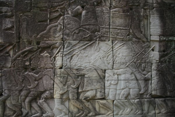 stone carving of an elephant