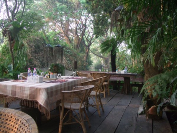 where we had breakfast each morning in chiang mai