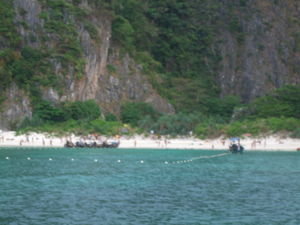 maya bay (where they filmed the beach)