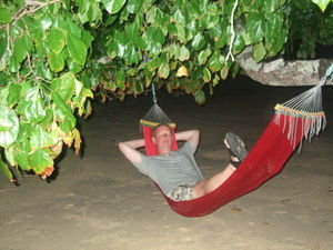 one of many hammocks