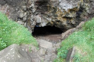 Cave under castle