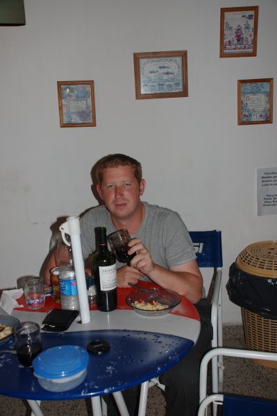 Me toasting me favourite bottle of red!