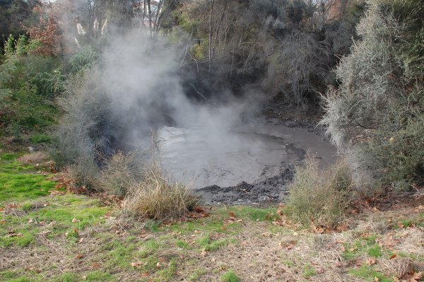 Volcanic mud pool