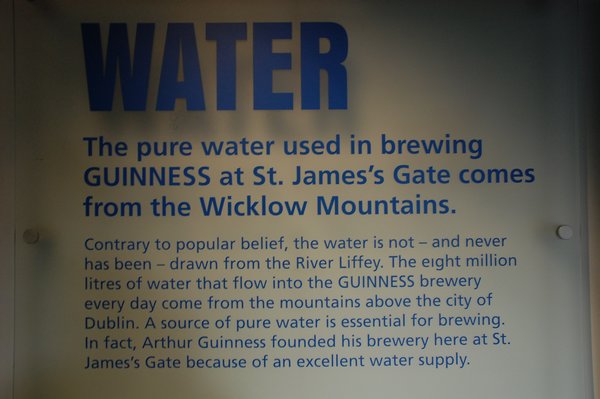 Note. The water is not from the Liffey.