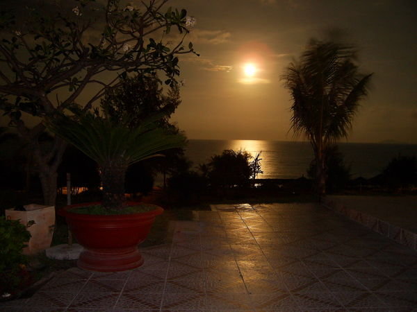 Moon over the Khanh Hoa Bay