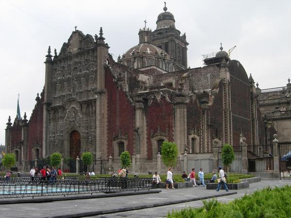 the cathedral in mexico city