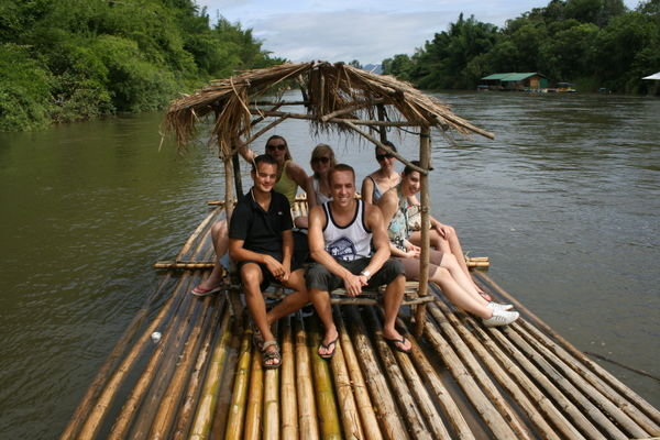 Bamboo Rafting On The River Kwai