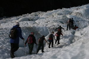 Hiking On To The Glacier