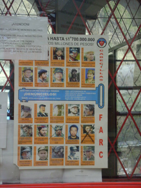 FARC Reward Poster