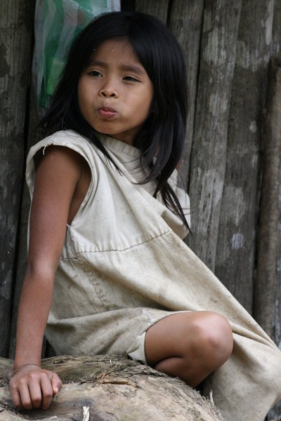 Shy Indigenous Child