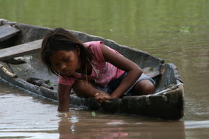 Young Girl Fishing
