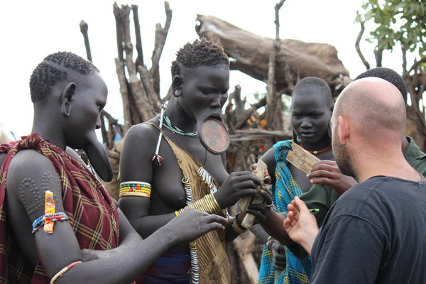 Ben Paying Off The Mursi Tribe