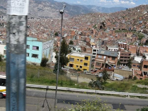 the outskirts of La Paz