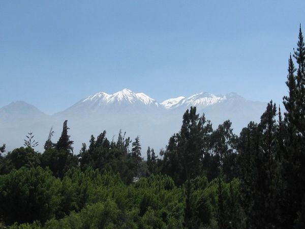 the mountains surrounding Arequipa