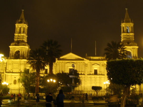the Cathedral at night