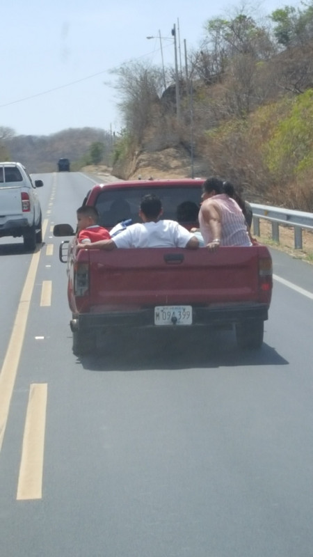 On the road to Leon. This is a common sight.