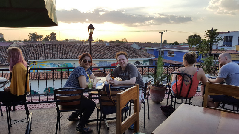 Sunset from the patio of Bar El Mirador