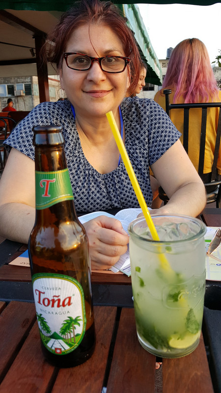 Ann had a mojito and I had my first of many Nicaraguan beers.