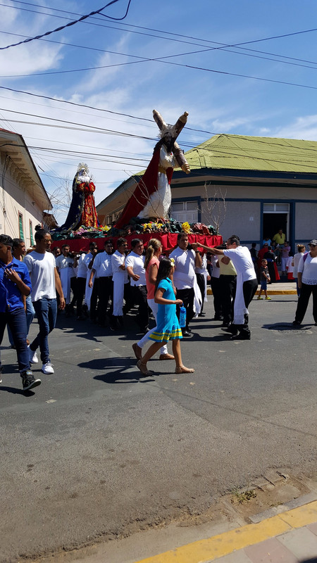 One of the many processions of Semana Santa.
