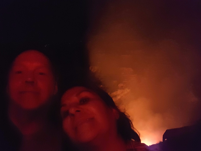 An attempted selfie with the lava pool