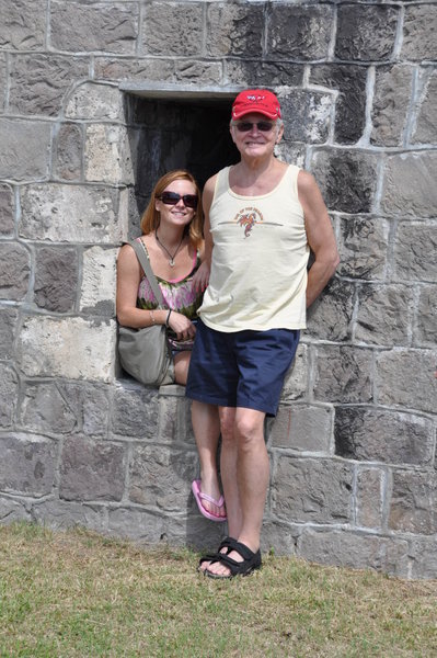 Ron and I outside the fortress