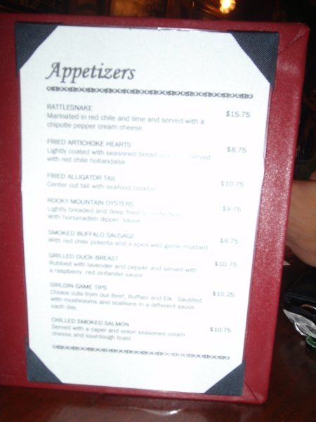 Notice the first appetizer....
