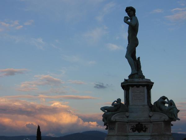 The 'False David' in Plaza d'Michelangelo