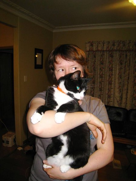 Andrea and Edvard the she-cat