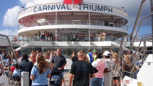 The ship, Carnival Triumph
