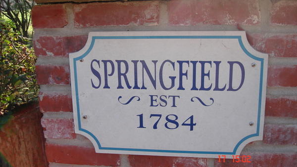 Springfield Plantation House sign