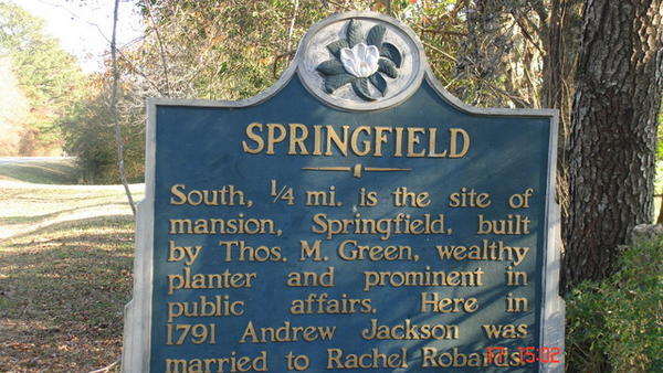 Springfield Plantation House sign 2