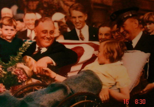 FDR with polio victim