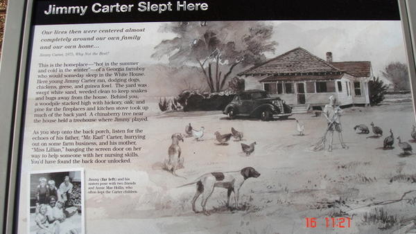 Jimmy Carter Slept here