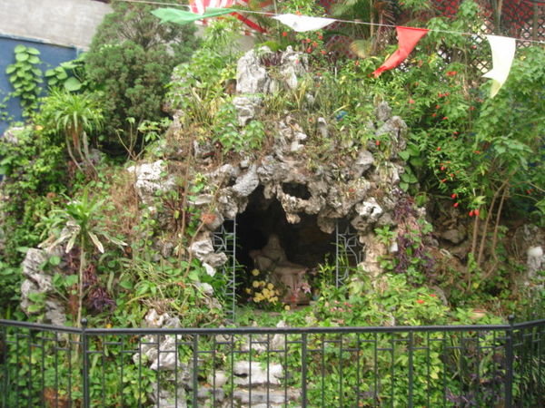 Grotto in back
