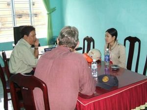 The meeting with village officials 