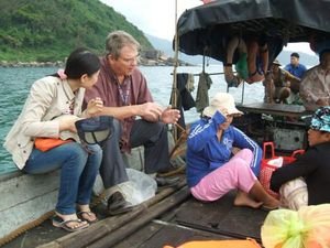 Boat ride to Hoa Van Village