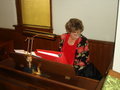 Linda Converse played the organ