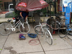Repairing bicycles