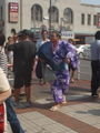 Sumo Wrestler Going to Work