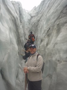 In a Crevasse in Fox Glacier