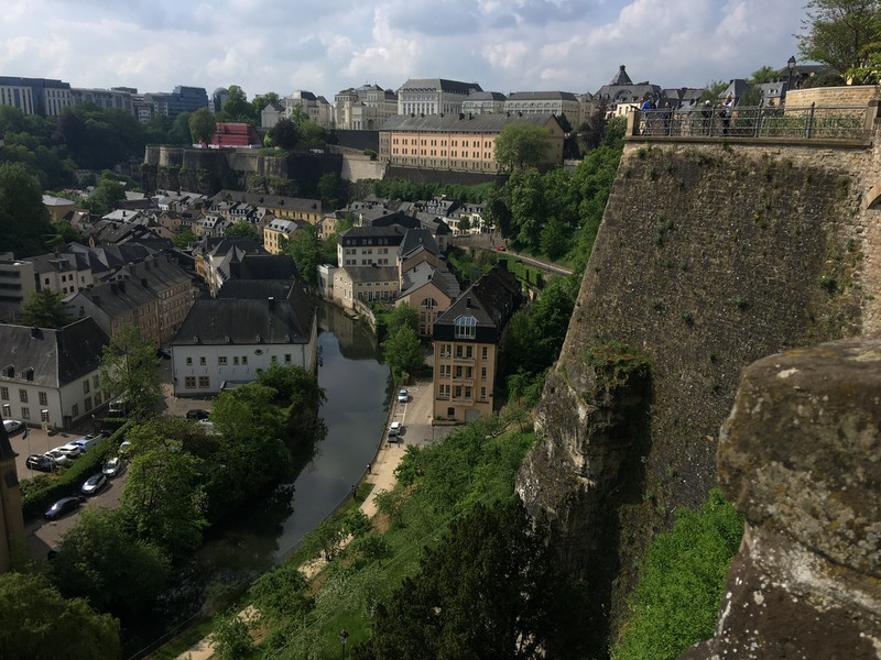 Luxembourg City-view from a tunnel
