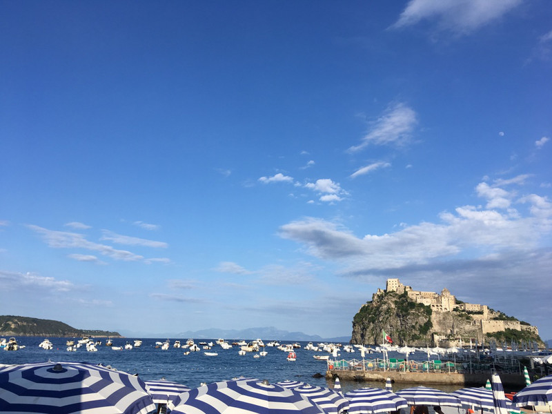 View of the castle on Ischia